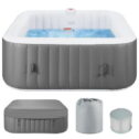 SEGMART 4-6 Person Inflatable Hot Tub Spa with 130 Jets, 73