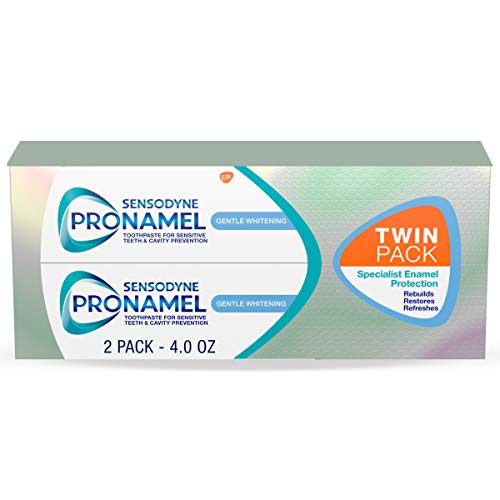 Sensodyne Pronamel Gentle Teeth Whitening Enamel Toothpaste for Sensitive Teeth, to Reharden and Strengthen Enamel - 4 Ounces (Pack of...