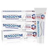 Sensodyne Sensitivity & Gum Whitening Toothpaste, Toothpaste for Sensitive Teeth & Gum Problems, 3.4 s (Pack of 3), 10.2 Oz – AMAZON DEAL!