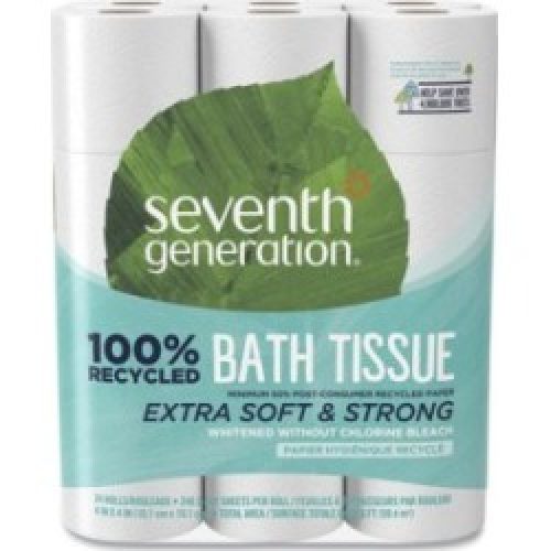 Seventh Generation 2-Ply Toilet Paper, 300/Roll, 24/Pack, 2 Packs (Sev13738Ct)