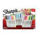 Sharpie Permanent Markers, Fine and Ultra-Fine Points, Assorted, 21 Count