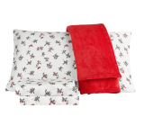 Holiday Microfiber 5 Piece Queen Sheet Set and Throw 85% OFF at Macys!