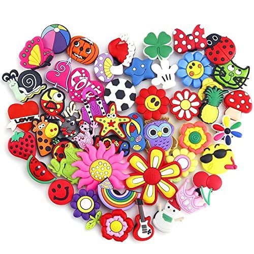 Shoe Charms 25Pcs fits for Shoe Decoration Wristband Bracelet for Kids Girls Women Halloween Birthday Party Gift