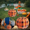 Siaonvr LED Yard Pumpkins Inflatable Decorated Inflatables Pumpkin Decorations With LED Light Blow Up Pumpkin Ornaments For Holiday Party Garden...