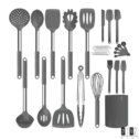 Silicone Cooking Utensil Set, 30 Pcs Non-stick Kitchen Utensil, Heat Resistant Cookware, Silicone Kitchen Tools Gift with Stainless Steel Handle