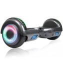 SISIGAD Hoverboard with bluetooth, 200 Lbs., Max Weight, 9 Mph Max Speed, 6.5 In., Self Balancing Hoverboard with LED Lights...