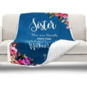 Sister Birthday Gifts from Sister, Best Gifts for Sisters for Christmas from Sisters, Sherpa Throw Sister Blanket, Gifts for Sister...