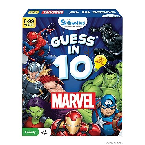 Skillmatics Marvel Card Game : Guess in 10 | Gifts for 8 Year Olds and Up | Quick Game of...
