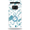 Skin Decal Wrap Compatible With Ring Video Doorbell 2 Sticker Design Teal Lures