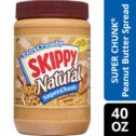 SKIPPY Natural SUPER CHUNK Peanut Butter Spread, 40 oz