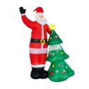 Slides Inflatable Inflatable Christmas Decoration With LED Lights Santa Christmas Tree Snowman Holiday Inflatable Decor（1PC） 20 Feet Inflatable Screen