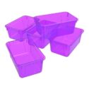 Small Cubby Bin, Violet - Pack of 5