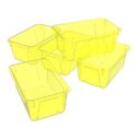 Small Cubby Bin, Yellow - Pack of 5