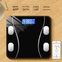 Smart Body Scale Digital Bathroom Weight w/ LCD Display Bluetooth iOS Android