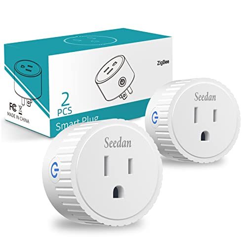 Smart Plug, Zigbee Smart Outlet Compatible with Alexa Amazon Echo Plus (2nd) SmartThings Hub and Google Home (Hub Required), Range...