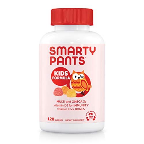 SmartyPants Kids Formula Daily Gummy Multivitamin: Vitamin C, D3, and Zinc for Immunity, Gluten Free, Omega 3 Fish Oil (DHA/EPA),...