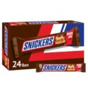 Snickers Chocolate Candy Bars Share Size - 3.29 oz. 24 ct. Bulk Pack