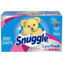 Snuggle Plus SuperFresh Dryer Sheets with Static Control and Odor Eliminating Technology, Spring Burst, 200 Count