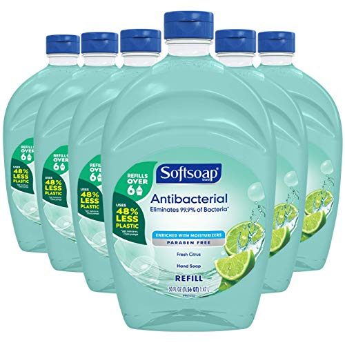 Softsoap - US05266A SOFTSOAP Antibacterial Liquid Hand Soap Refill, Fresh Citrus, 50 Ounce Bottle, Bathroom Soap, Bulk Soap, Moisturizing Antibacterial...