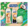 Softsoap Body Wash Coconut Lovers Gift Set, 2- 20 oz Bottles + Pouf