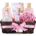 Spa Gift Baskets for Women, 10 Pcs Cherry Blossom Bath and Body sets, Luxury Birthday Day Body Care Gift Sets...