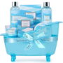 Spa Gift Sets for Women - 7 Pcs Ocean Scent Bath & Body Valentines Gifts Baskets for Beauty Holiday