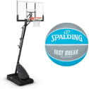 Spalding 54 inch Hoop and Basketball Bundle