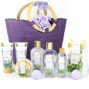 Spa Luxetique Bath Gift Sets for Women Lavender Body Care Baskets - 10 Pcs Relaxing Holiday Birthday Gifts for Her,...