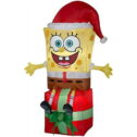Spgebob Squarepants Present Christmas Inflatable 5Ft