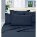 Split Bed Sheet Set (5 Pieces) Adjustable Bed Sheets,Split King, Navy