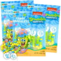 Spongebob Candy Bracelets, Easter Basket Candy, Pack of 3, 15 Total Bracelets, 1.76 Ounces per Pack