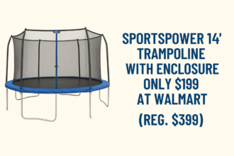 Sportspower 14′ Trampoline Walmart Deal – Only $199 (Reg. $399)