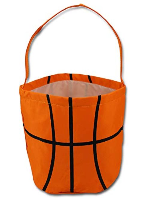 Sporty Basketball Easter Halloween Basket Bucket snack bags children kids practice