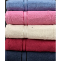 Springfield Linen Luxurious Viscose Embroidered 6 Pack Bath Towels Extra-Absorbent 100% Cotton - 27