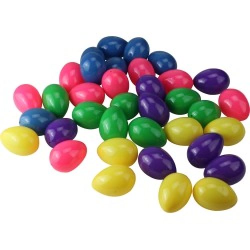 Springtime Easter Egg Decorations - Vibrantly Colored, 36 ct