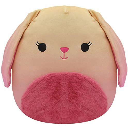 Squishmallows 14-Inch Bunny Plush - Add Brinkley to Your Squad, Ultrasoft Stuffed Animal Large Plush Toy, Official Kellytoy Plush