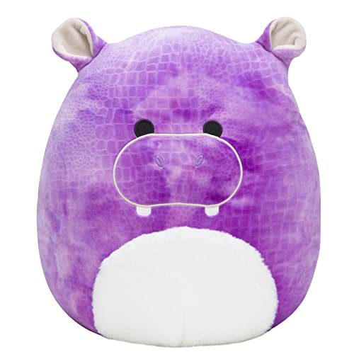 Squishmallows 14-Inch Hippo Plush - Add Zelma to Your Squad, Ultrasoft Stuffed Animal Large Plush Toy, Official Kellytoy Plush