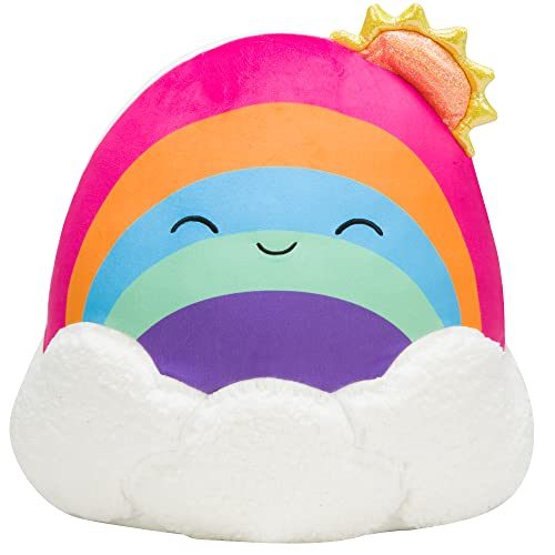 Squishmallows 14-Inch Rainbow Plush - Add Sunshine to Your Squad, Ultrasoft Stuffed Animal Large Plush Toy, Official Kellytoy Plush