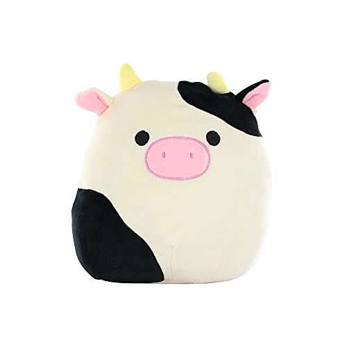 Squishmallows Official Kellytoy Plush 8 Inch Squishy Soft Plush Toy Animals (Connor The Cow)