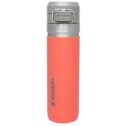 STANLEY 24 oz Orange and Silver Insulated Stainless Steel Water Bottle with Flip-Top Lid