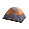 Stansport 3 Season Tent - 8' x 10' x 6' - Orange W/Gray Trim