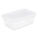 Sterilite Plastic 12 Qt. Storage Box White