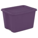 Sterilite 18 Gallon Tote Box Plastic, Moda Purple