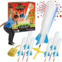 Stomp Rocket® Original Jr. Glow Rocket Launcher for Kids, Soars 100 Ft, 7 Foam Rockets and Adjustable Launcher, Gift for...