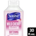 Suave Essentials Wild Cherry Blossom Softening Moisturizing Shine Enhancing Daily Conditioner, 30 fl oz