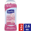 Suave Antiperspirant Deodorant, Powder, 2.6oz, 2 Pack