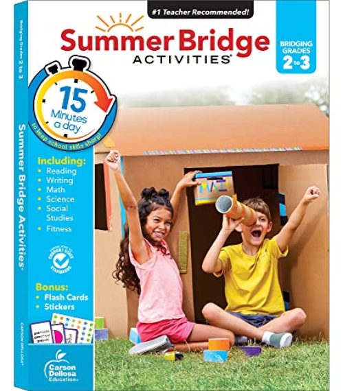 Summer Bridge Activities 2-3 Workbooks, Ages 7-8, Math, Reading Comprehension, Writing, Science, Social Studies, Summer Learning 3rd Grade Workbooks All...