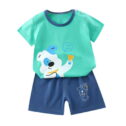 Summer Savings Clearance! Edvintorg 6Months-6Years 2023 Toddler Summer Boy Girl Outfits Cotton Fashion Cute Short Sleeve Puppy Print Shirt Short...