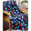 Summertime Whimsy Plush Fleece Throw Blanket (50