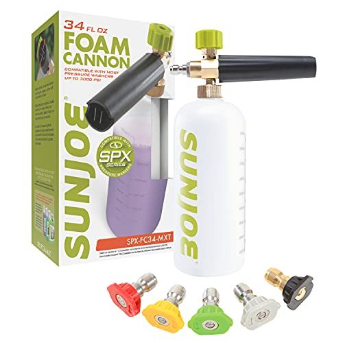 Sun Joe SPX-FC34-MXT Foam Cannon for SPX Series Electric, 34 Oz, 1/4